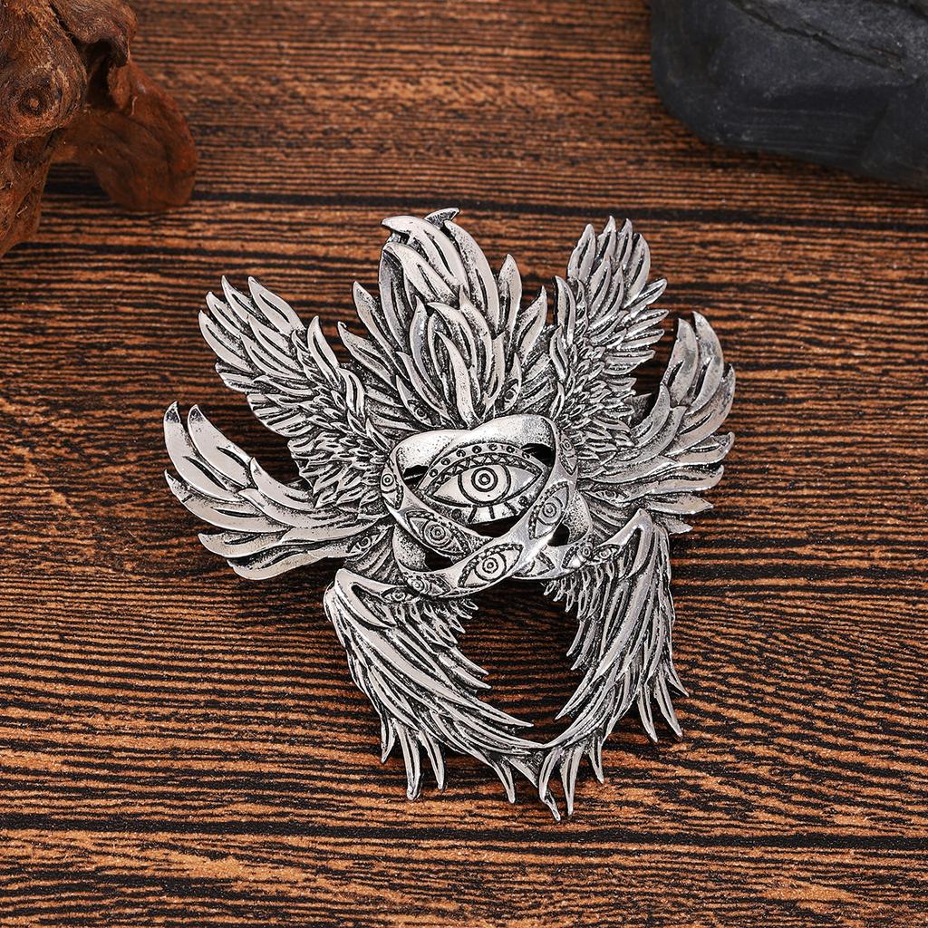 Presilha de Cabelo Olho de Serafim Estilo Viking Vintage Acessório de Cabelo Versátil da Moda Para Festa