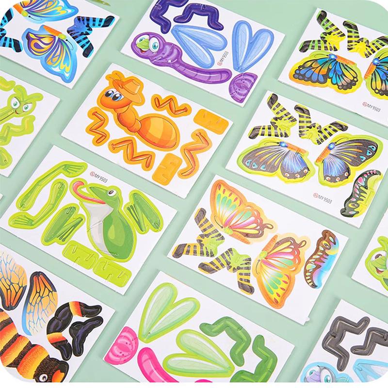 12-24Pcs/Bag 3D Animals Foam Puzzle Educational Toys For Kids Birthday Party Favor Guest Gift Classroom Rewards Goodie Fillers