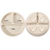PandaEar Silikon Baby-Ess-Set | Baby-Beikost-Set | 2 geteilte Baby-Teller mit Saugnapf + 2 Baby-Saug-Schüsseln + 2 Trinklernbecher mit 2 Löffeln