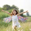 Halloween Angel Wings for Girls Kids Women Colorful Angel Feather Wings with Elastic Band Cosplay Costume Accessory for Stage Halloween Party