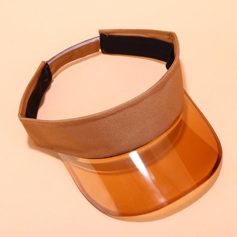 Summer Pvc Sun Hat With Extended Brim For Outdoor Beach Activities And Casual Wear