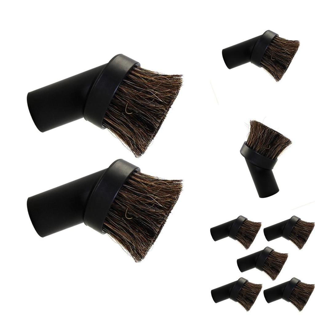 Versatile Vacuum Cleaner Round Soft Bristle Brush For Delicate Surfaces And Floors