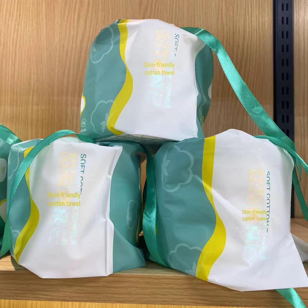 Soft Pure Cotton Baby Disposable Towels - Thick, Large, Pearl Pattern for Face Washing and Beauty Salon Use