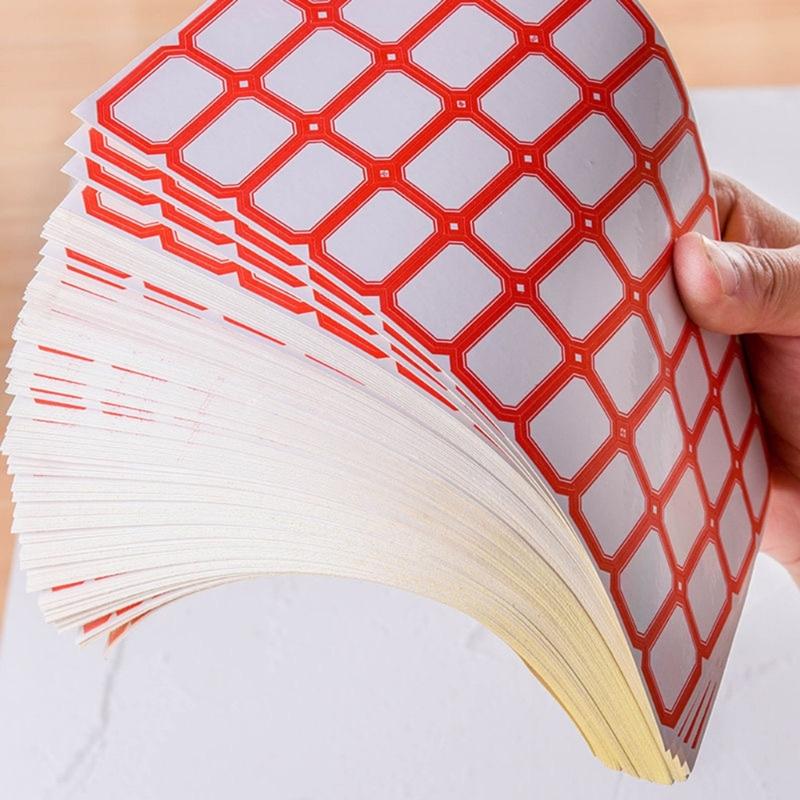 50 Sheets Writeable Labels Sticker Small Blank Sticker for Envelopes File Folders Jars Boxes School Office Kitchen