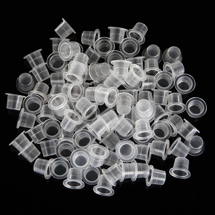 

Кольца для пигмента для перманентного макияжа - 100 шт. (Большой/Средний/Маленький) для татуажа бровей и губ.