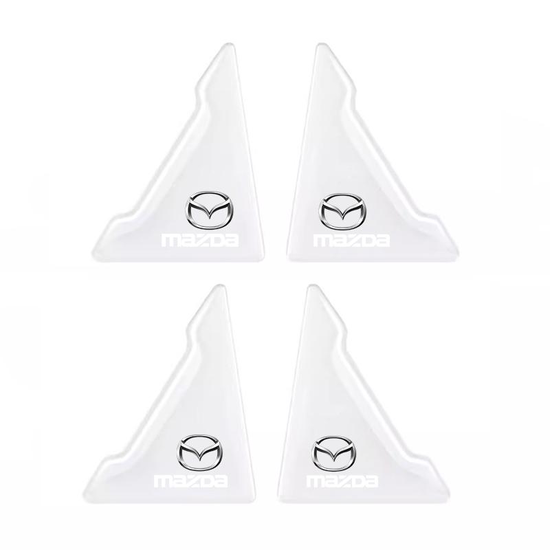 AAET1 4Pcs Car Accessories Door Corner Stickers Anti Collision Protection For Mazda 6 2 3 CX50 CX60 BT-50 CX5 CX30 MX-5 CX3 CX8 Atenza
