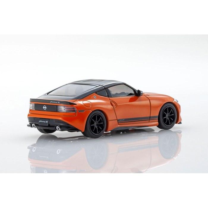 KYOSHO Mini Car & Book No. 15 1/64 Nissan Fairlady Z Customized Orange Finished Multicolor