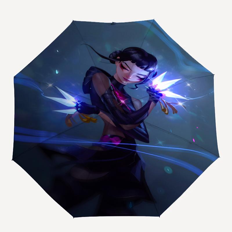 1pc KPop Demon Hunters ZOEY3 Umbrella, Sun Protection, And UV Shielding. It Has Eight Sturdy Ribs for Outdoor Use And Perfect Gift
