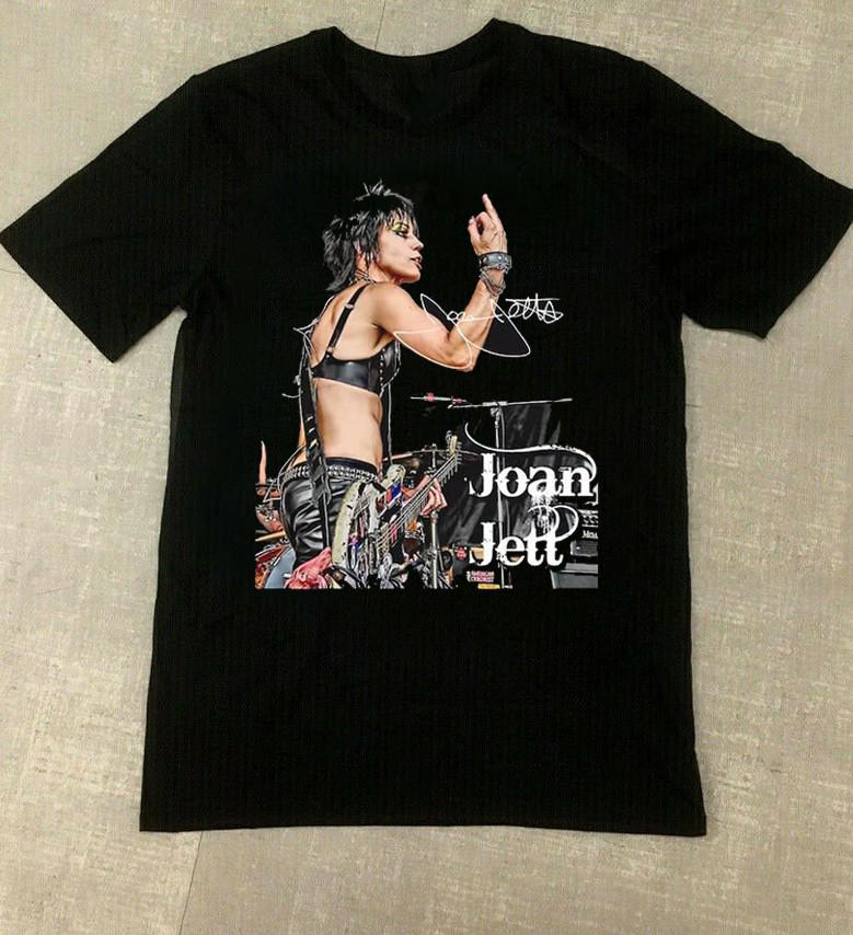 Joan Jett Signature Rock N Roll Concert Music Unisex T-Shirt Full-Size MI027 Unisex T-Shirt XXXL