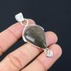 Pear Honey Dendrite Opal Stone 925 Silver Birthday Anniversary Pendant Jewelry