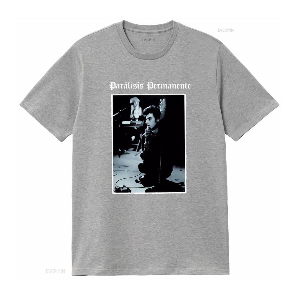 Paralisis Permanente Punk Rock Band Performance T-Shirt für Retro Style Musikliebhaber vintage Gewaschen Leicht Bequem