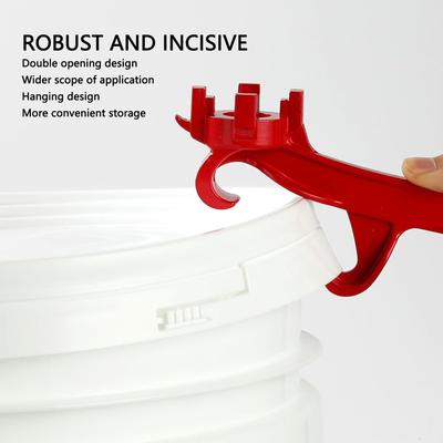 Multifunctional Paint Bucket Open Lid Wrench Bucket Opener Tool Aluminum Alloy Labor Saving Bung Wrench Metal Barrel Lid Opener