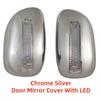 For Toyota Corolla Allex Allion 2001 2002 2003 2004 Car ABS Chrome Rearview Accessories Trim Door Mirror Covers With LED Light