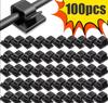 50/100PCS Cable Organizer Clips Cable Management Wire Manager Cord Holder USB Charging Data Line Bobbin Winder Wall Mounted Hook