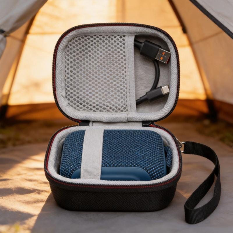 High Density EVA Bag Protective Case for GO5 Speakers Shockproof and Waterproof Cover Shell Carrying Pouches Soft Lining
