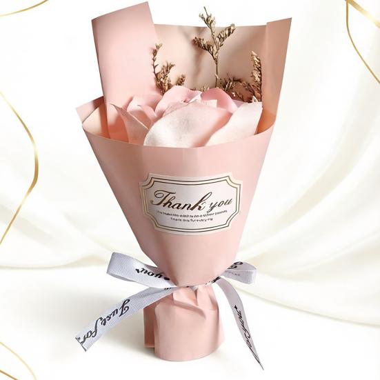 Mini Aromatherapy Soap Rose Bouquet Scented Artificial Flower Arrangement Romantic Valentine's Day Birthday Gift for Women Girls Mom