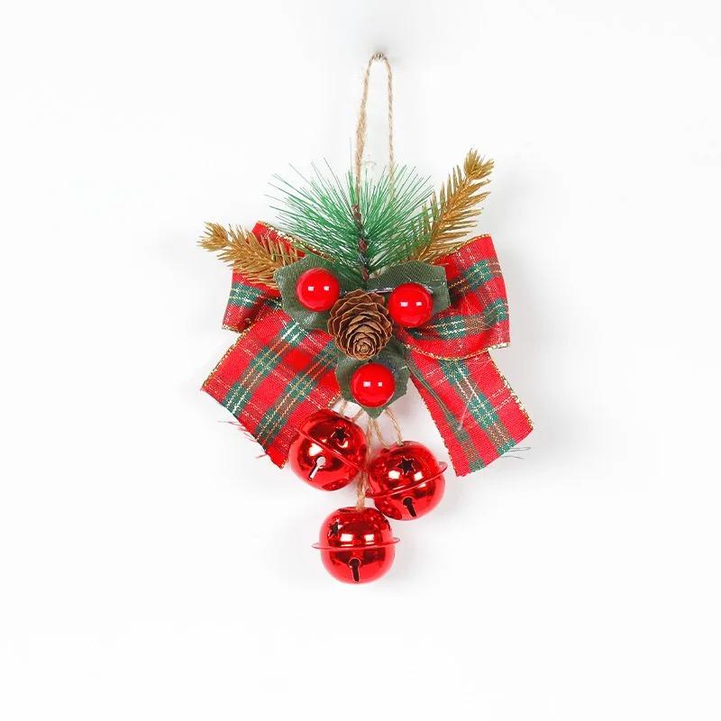 

Рождественские колокольчики с декоративными бантами, подвесные праздничные украшения для витрины торгового центра, сделай сам, праздничный декор для дома Other