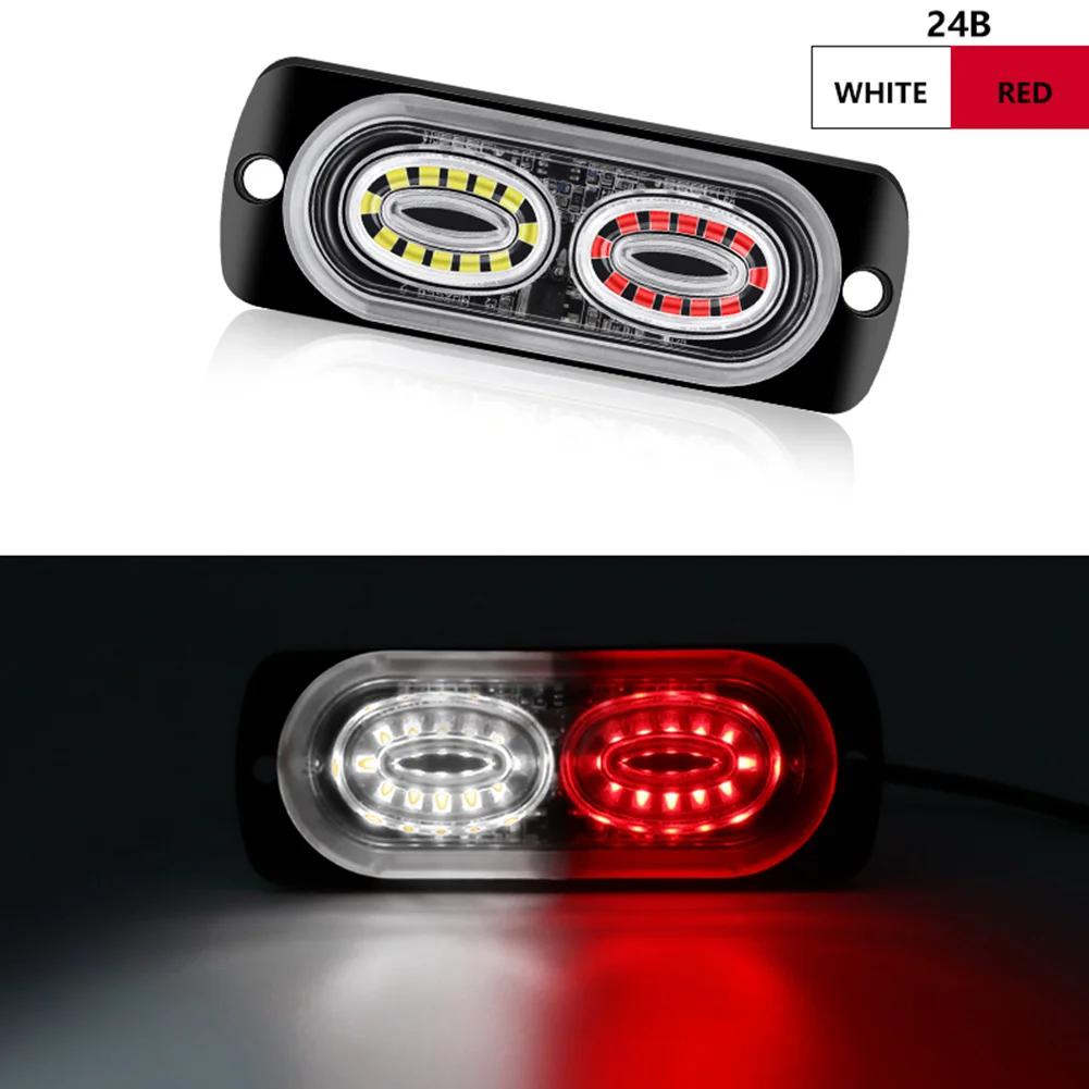 24 Led Strobe Warning Light Cheap Strobe Grille Flashing Lightbar Truck Car Beacon Lamp Amber Traffic Light 12V 24V Car Light