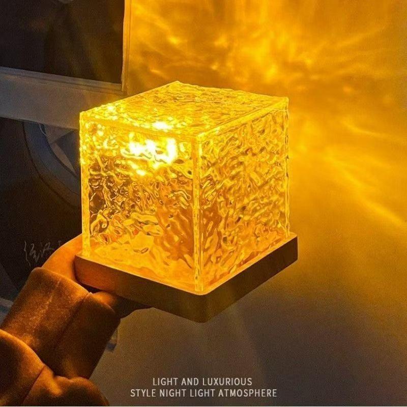Ocean Wave Projector Light 16 Colors Midnight Aura Aurora Glow Lamp Home Office Bar Restaurant Underwater Projector Night Light