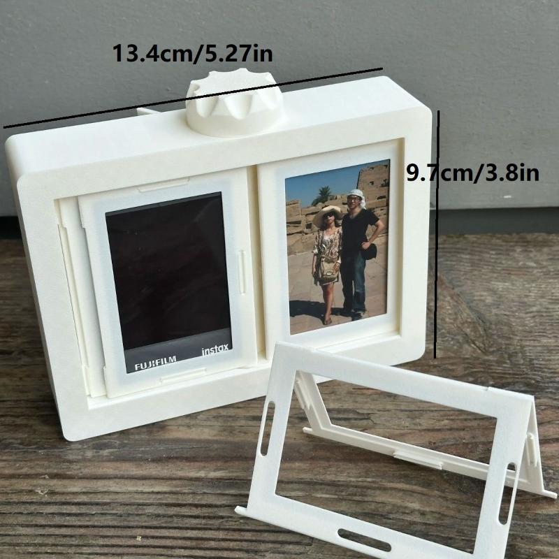 Rotatable Photo Frame Kpop Photocard Holder Idol Picture Frame Display Stand Desk Accessory Room Desktop Decor
