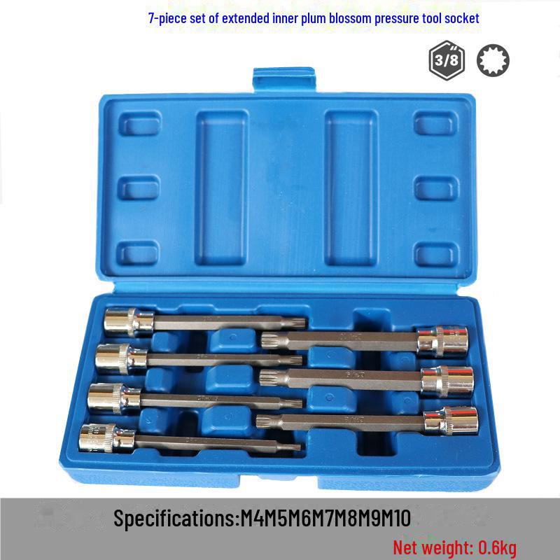 

Набор шестигранных отверток 3/8: 12-гранные удлиненные шестигранные биты Extended plum blossom press matching tube