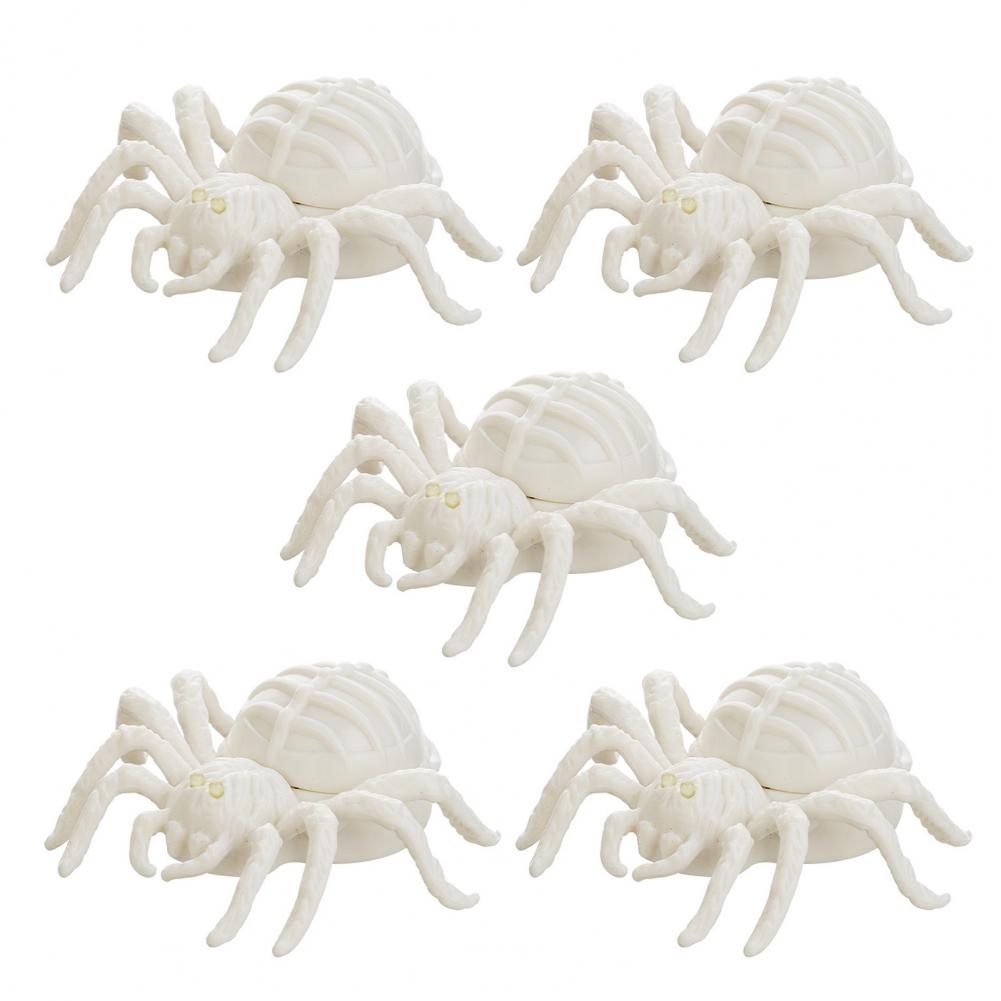 2/3/5Pcs Halloween Glowing Light Two-Color LED Spider Shape Night Light Portable Haunted House Halloween Decoration