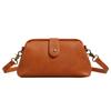 Soft leather women's crossbody bag new elegant modern high-end gold mouth shell bag retro clip bag