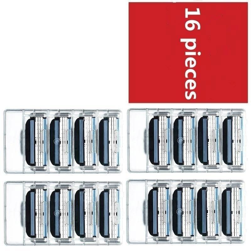 

[16 шт./4 упак.] Фирменные лезвия высокого качества, лезвия для бритья для мужчин 16pcs