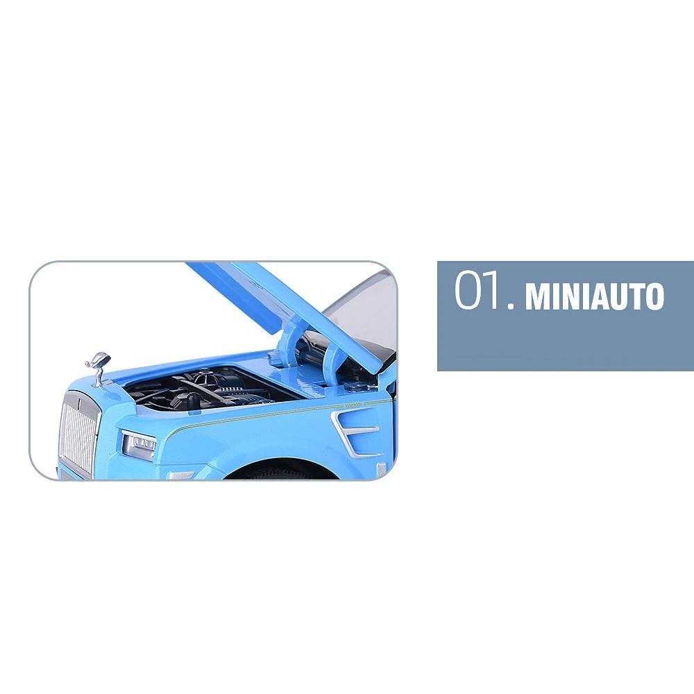 1/24 Rolls Royce Cullinan Black Badge Alloy Model Car Toy Diecasts Metal Casting Sound and Light Car Toys Vehicle