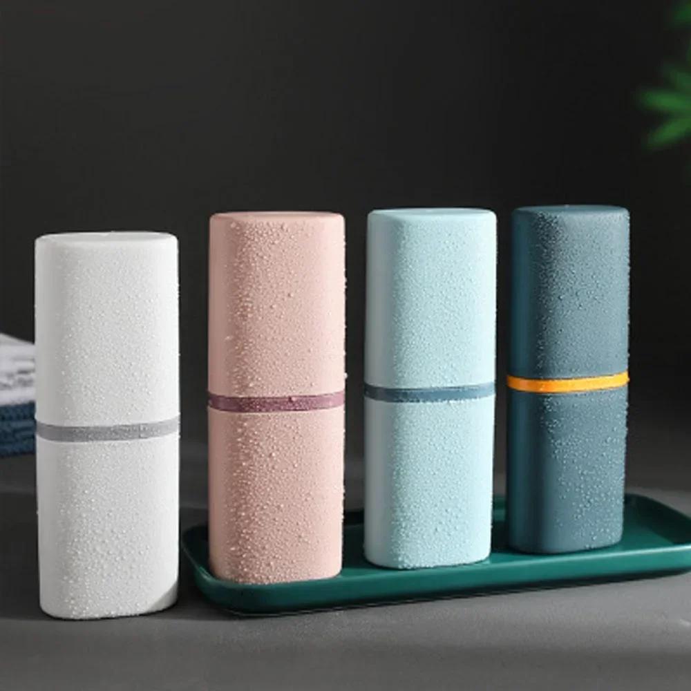 1 Pc Portable Toothbrush Holder Box Travel Camping Toothbrush Toothpaste Storage Organizer Case Bathroom Accessories (Ony Case)