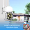 HD Smart Wireless WiFi Surveillance Camera with Dual Light, Full-Color, Waterproof, Small Ball Design for Home Monitoring