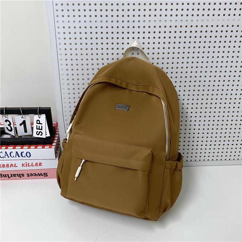 SchoolbagYZ Korean Version Ins Niche Casual Schoolbag for Women, High School Students, College Students, Water-proof Backpack, Light Travel Backpack