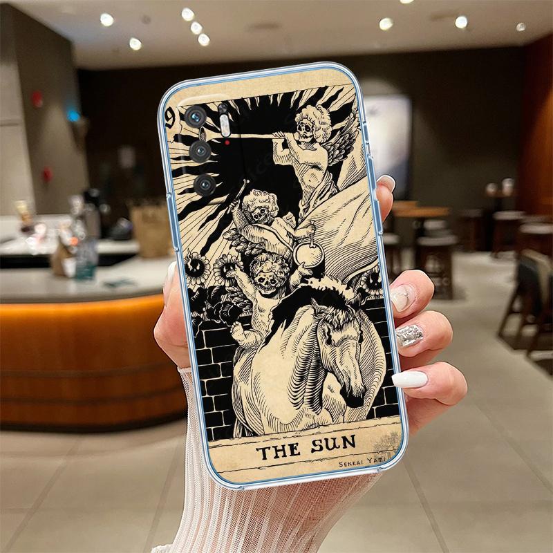 RE21 Divination Tarot Transparent Phone Case for Motorola Moto G40 G04 G05 One Ace Action  Fusion + Plus Hyper Macro Vision Zoom