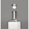 Kulangsu Empty Bottle Lead-free Glass Square Storage Wine Sake Shochu Sealed Fruit Syrup Water Crystal 500ml Refill Container Lid Corked