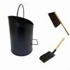 Ash Bucket with and Brush Heat Resistant Fireplace Tool Set Compact Hearth Cleanup