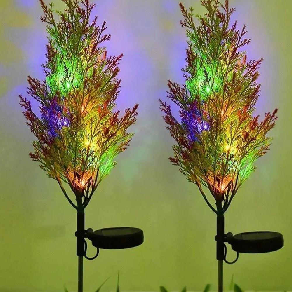Colorful Christmas Garden Floor Lamp Realistic Landscape Lawn Lamp Wedding Courtyard