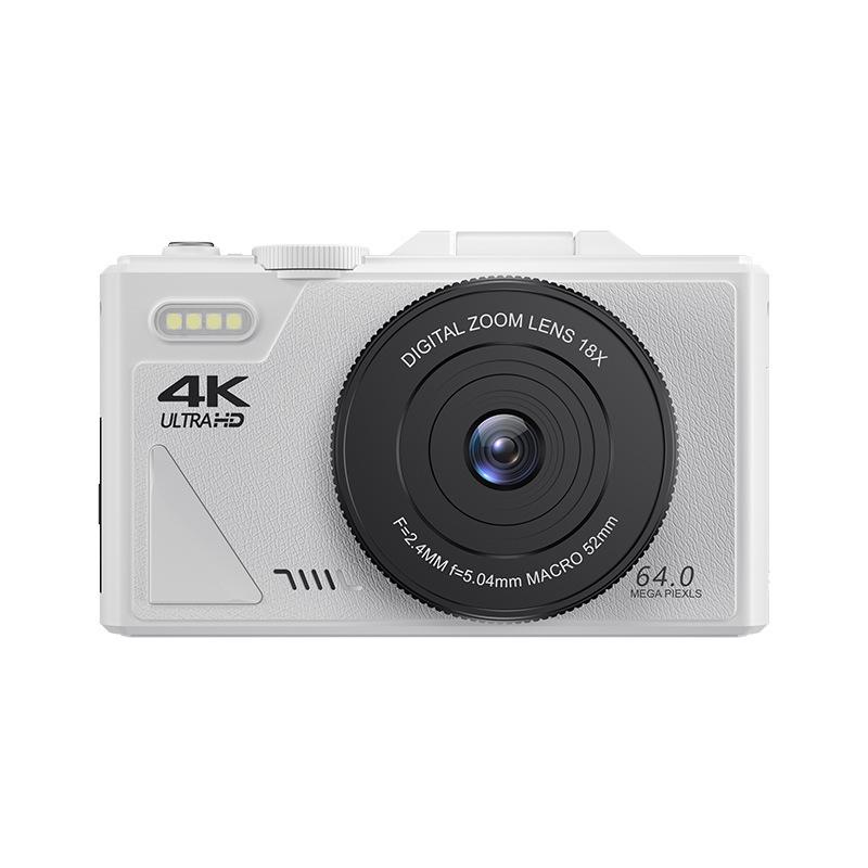 

4K Flip Screen WiFi Mirrorless Camera for Students and Vloggers 5K Black + 64GB Card