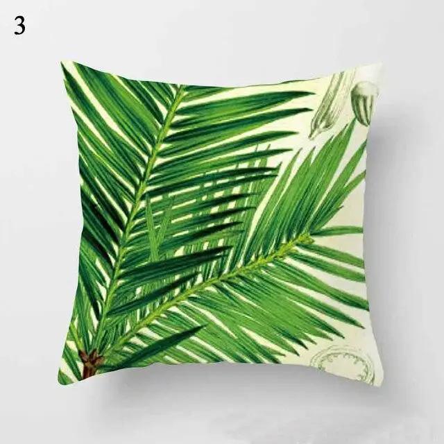 Mint Green Cushion Cover Geometric Printing Pattern Pillowcase 45*45Cm Living Room Bed Square Cushion Cover Decorative