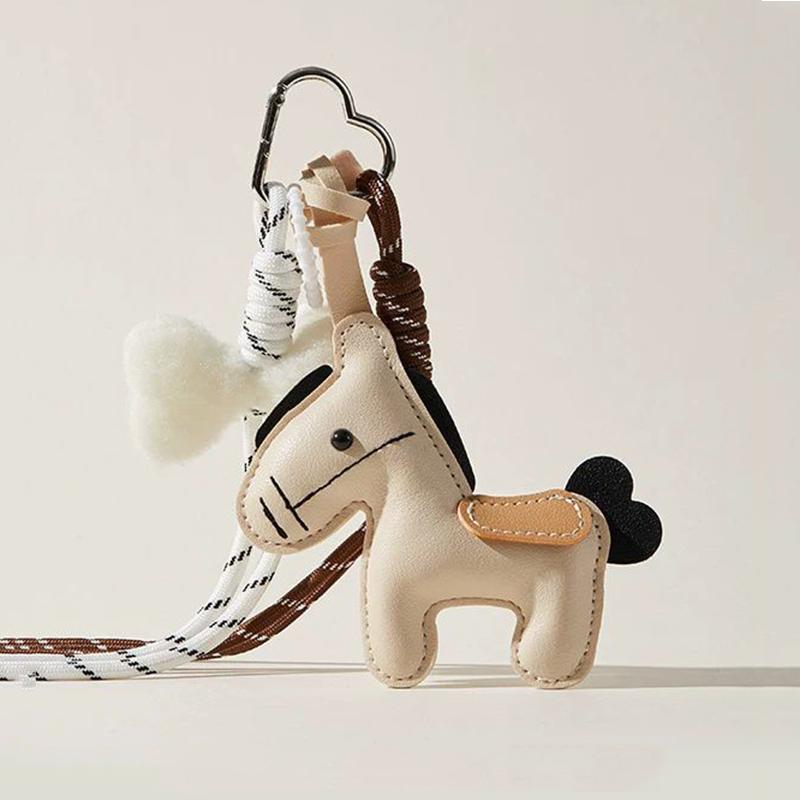 Yogodlns Mini Backpack Hanging Handbag Pendant Cute Faux Leather Nylon Rope Bag Pendant Bags Accessories