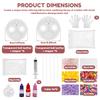 DIY Stress Ball Making Kit Tear Resistant Ball Skin Set with Filler ASMR Sensory Squeeze Craft Supply for Kid Adult Stress Tool