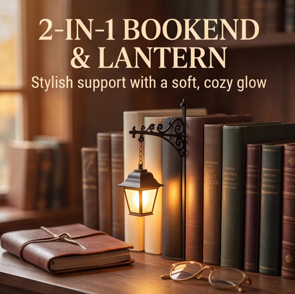 Library Lantern 1PCS Vintage LED Bookshelf Light Mini Decorative Street Lamp Style Warm Nightlight for Reading Nook  Book Nook Decor Gift