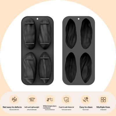 New 4-Cell Pistachios Silicone Mold DIY Mousse Chocolate Cake Mould Party Dessert Baking Tools Food Grade Kitchen Bakeware