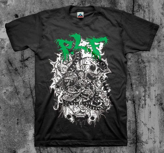 P.L.F.  Spikes  T shirt (Insect Warfare Phobia Napalm Death Terrorizer Assuck) Unisex T-Shirt XXXL