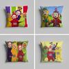 Federa cuscino lussuosa per ufficio domestico, decorativa per divano, cuscini per sedile auto multi-formato, federe cuscino t-Teletubbie-s