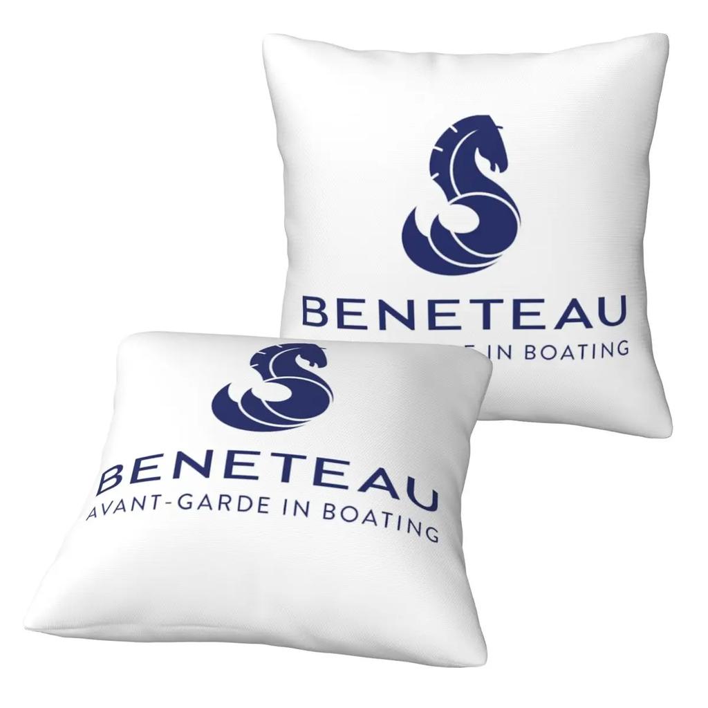 Beneteau Sailboat Sailing Yacht 2 Pcs Square Pillowcase Pillow Cover Cushion Decor Comfort Throw Pillow For Home Sofa