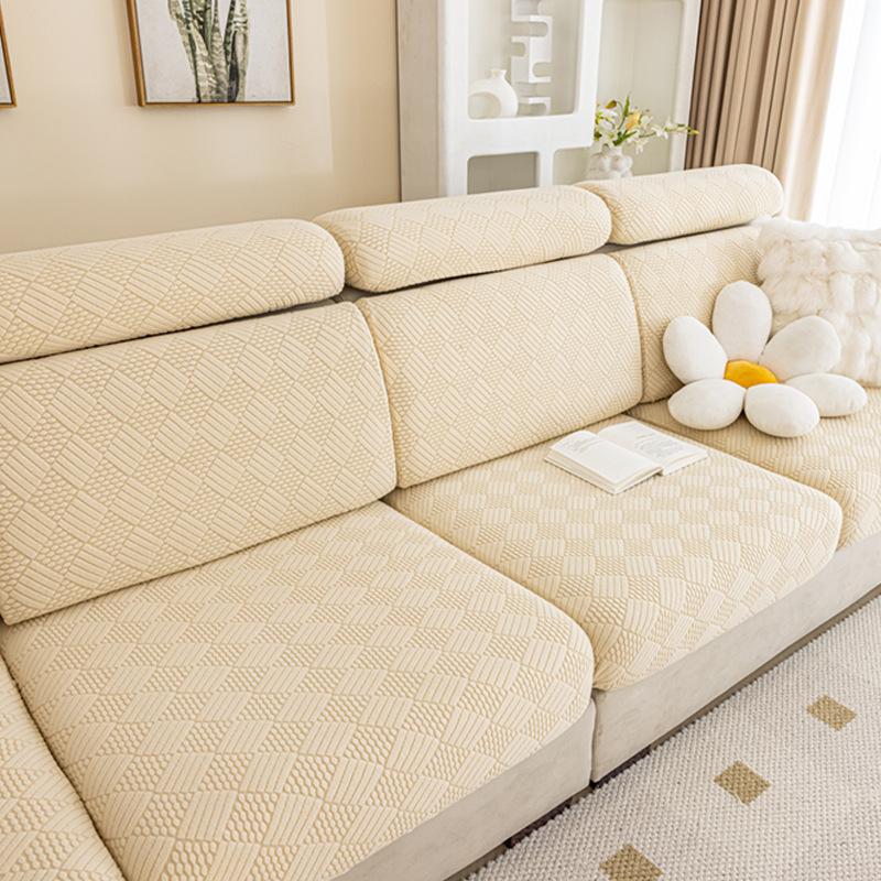 Elastic Sofa Cover Cushion Cover Sofa Hat Solid Color Sofa Cover All-inclusive Four Seasons Universal Cover Sofa Cushion Cover