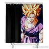 Anime Dragon Ball Z Son Goku Burdock Broli Bath Shower Curtain Waterproof 3D Cute With Hooks For Kids Bathroom Decoration