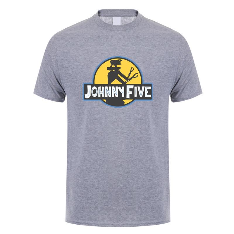 Lustiges Johnny 5 T-Shirt Unisex Streetwear Tops Sommer Kurzarm Baumwolle Geburtstagsgeschenke Johnny Five T-Shirt DY147