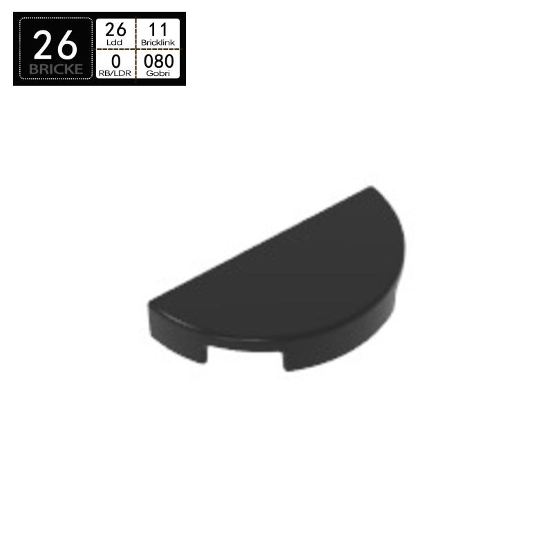 BRICKE 1748 Curved Semicircle Light Panel - Compatible with LEGO MOC Accessories 50g (~260 pcs)