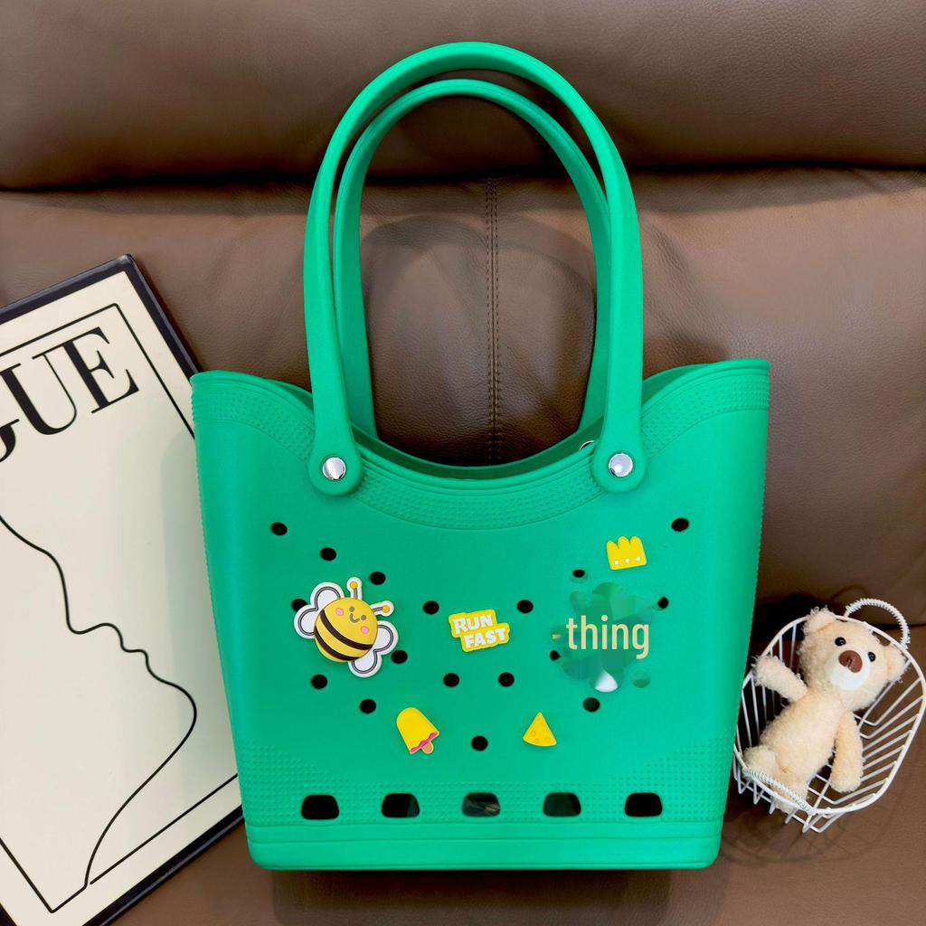 Bolso Tote de Playa Impermeable EVA - Bolso de Hombro de Gran Capacidad para Viajes y Almacenamiento